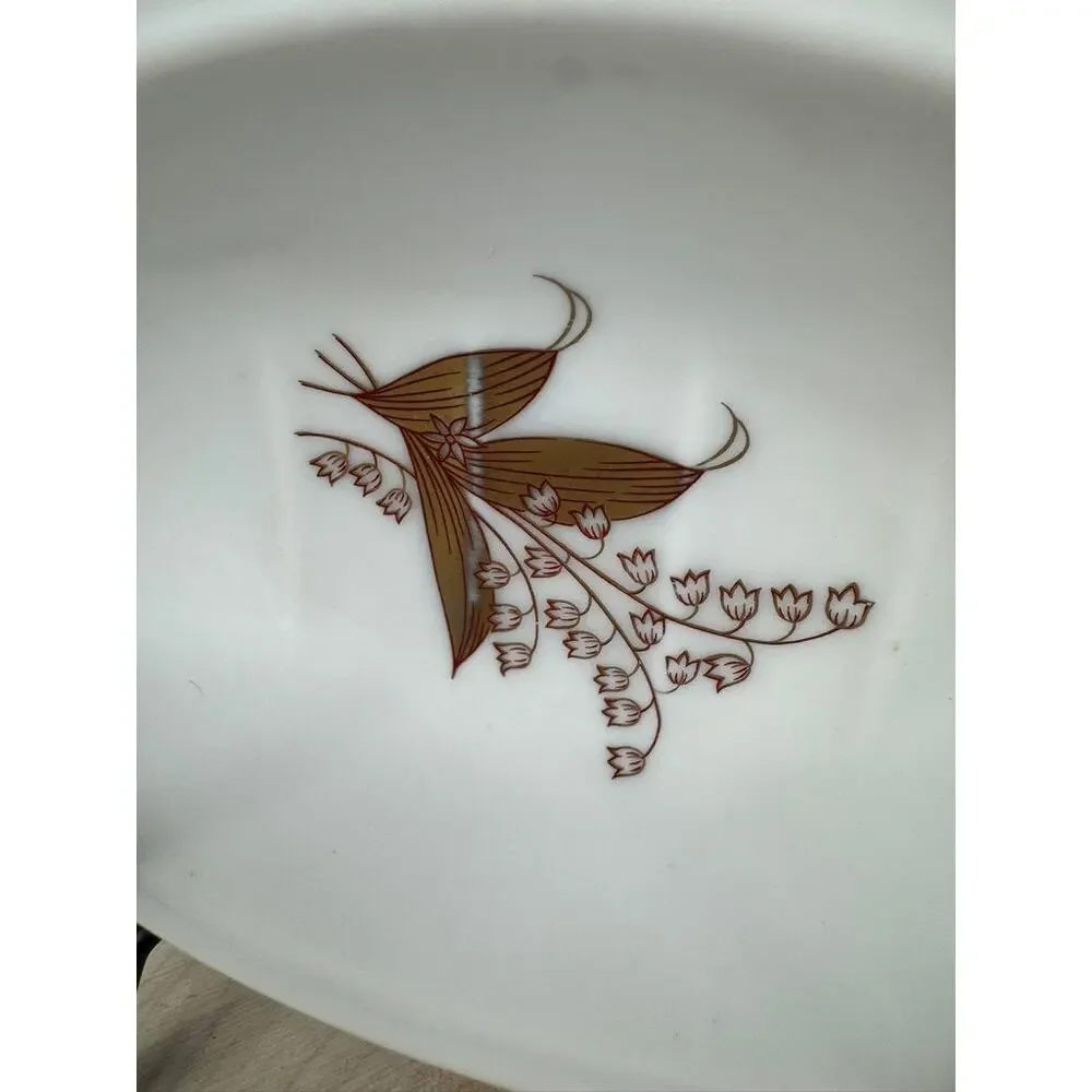 Vintage Lefton China 6124 Soap Dish Butterflies Gold Trim Porcelain Japan